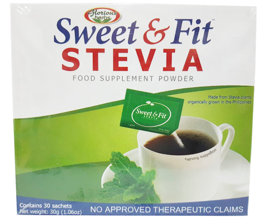 Sweet & Fit Stevia Food Supplement Powder (30 Sachets x 30g)