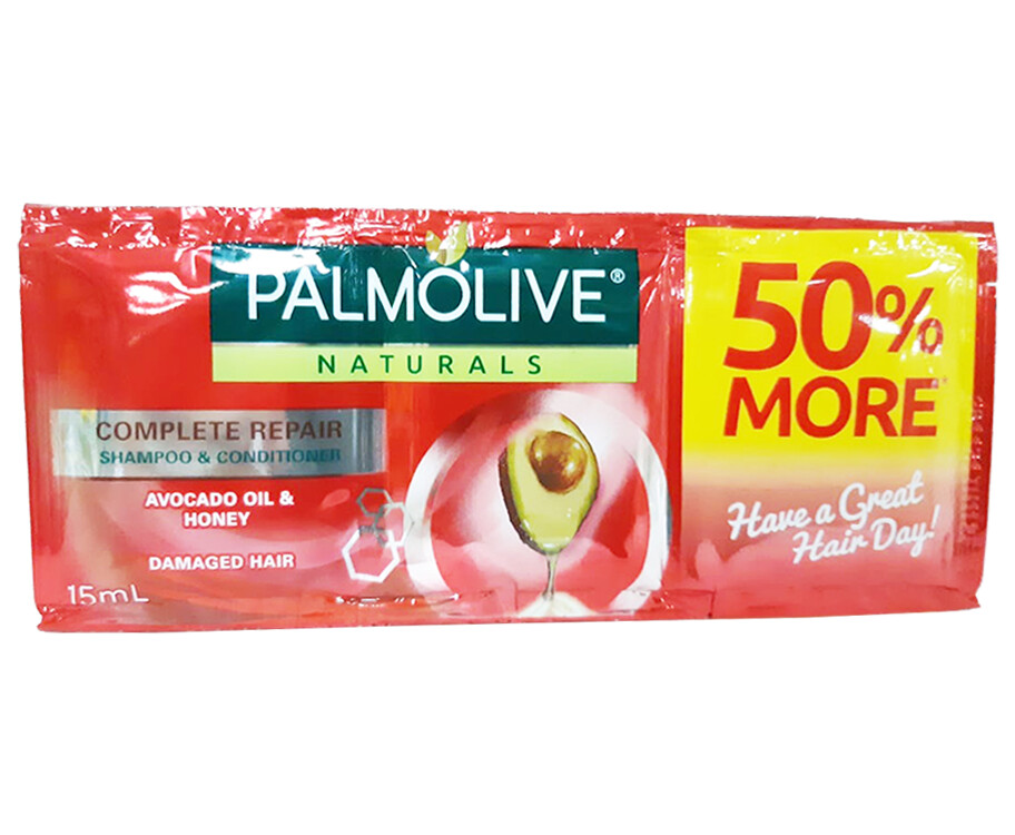 Palmolive Naturals Complete Repair Shampoo &amp; Conditioner (6 Packs x 15mL)