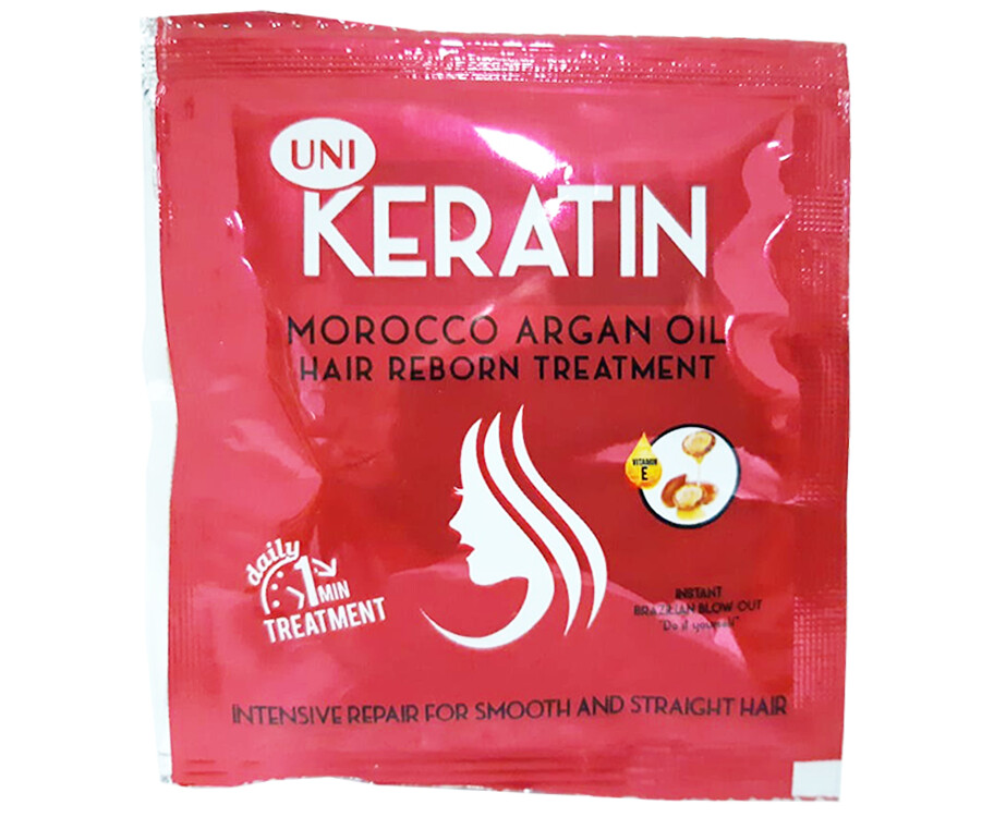 Uni Keratin Morocco Argan Oil Hair Reborn Treatment With Vitamin E 20g Uni Keratin Morocco Argan Oil Hair Reborn Treatment With Vitamin E 20g