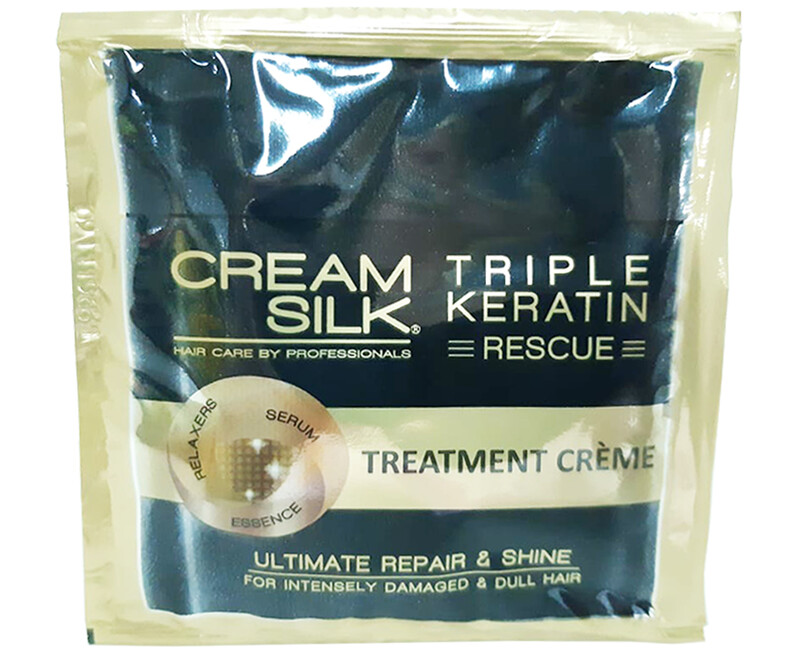 Cream Silk Triple Keratin Rescue Treatment Crème Ultimate Repair &amp; Shine (6 Packs x 12mL)
