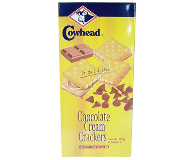 Cowhead Chocolate Cream Crackers With Calcium 190g