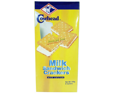 Cowhead Milk Sandwich Crackers With Calcium 190g