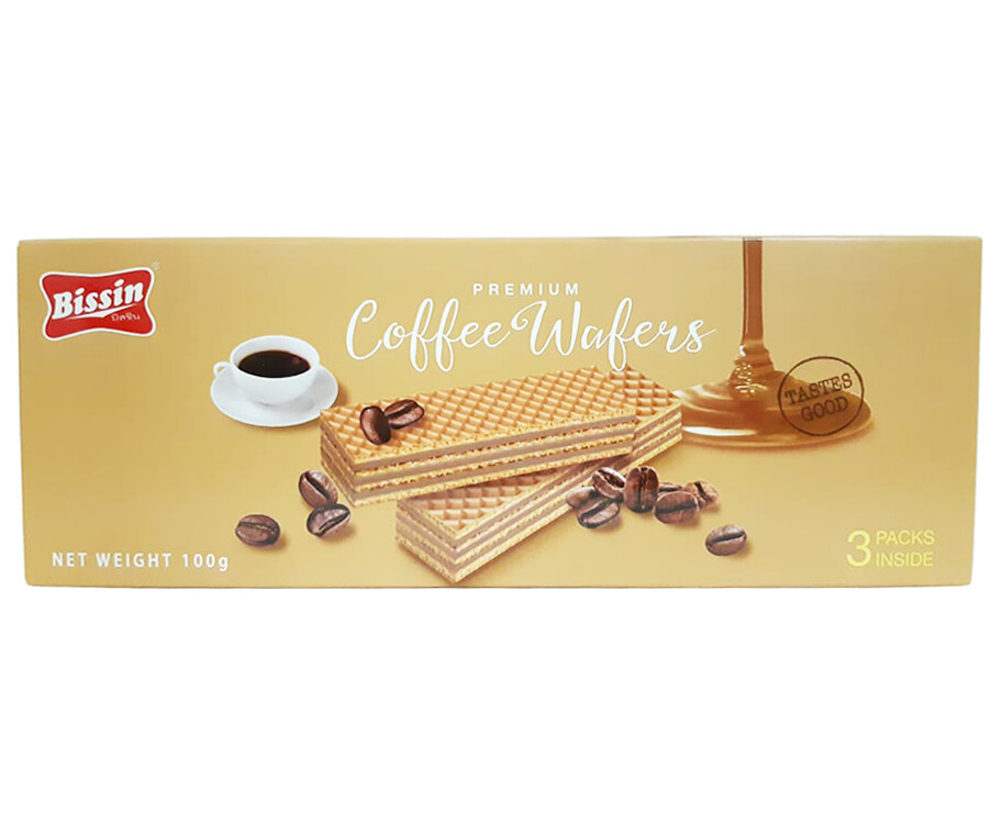 Bissin Premium Coffee Wafers (3 Packs x 33.3g)