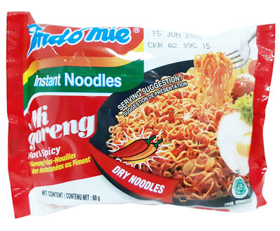 Indomie Mi Goreng Hot & Spicy Dry Noodles Instant Noodles 80g