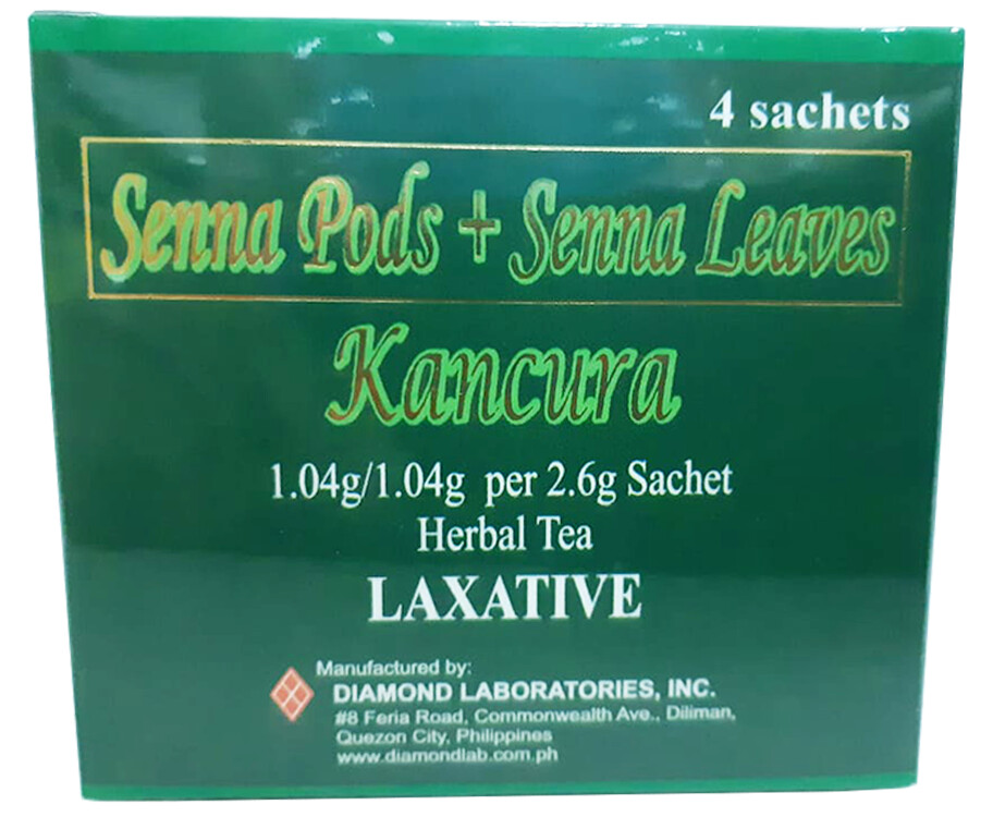 Senna Pods + Senna Leaves Kancura Laxative Herbal Tea (4 Sachets x 2.6g)