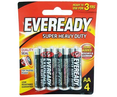 Eveready Super Heavy Duty AA4