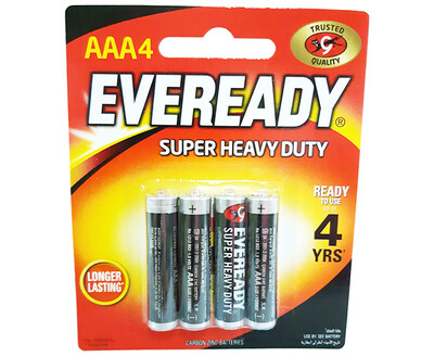 Eveready Super Heavy Duty AAA4