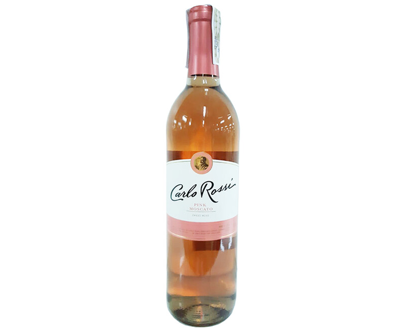 Carlo Rossi Pink Moscato Sweet Wine 750mL