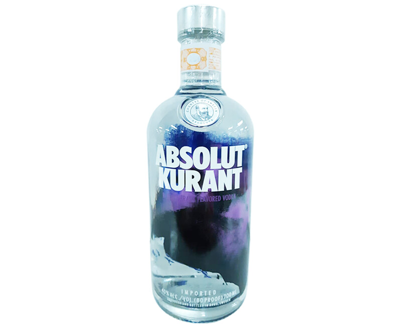 Absolut Kurant Blackcurrant Flavored Vodka 700mL