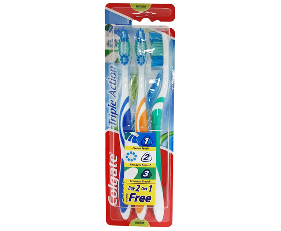 Colgate Triple Action Toothbrush (2+1 Packs)
