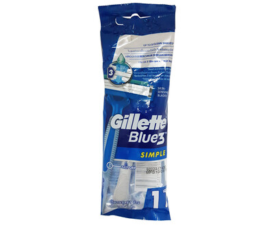 Gillette Blue 3 Simple 1 Piece