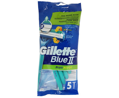 Gillette Blue II Plus Pivot 5 Pieces