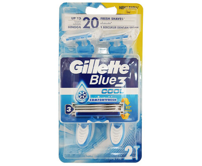 Gillette Blue 3 Cool 2 Pieces