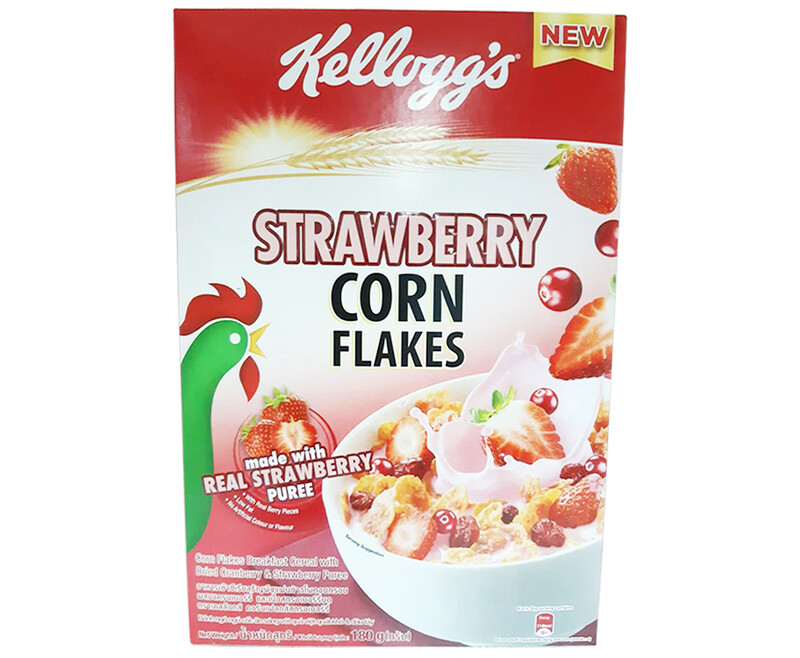 Kellogg&#39;s Real Strawberry Corn Flakes 180g