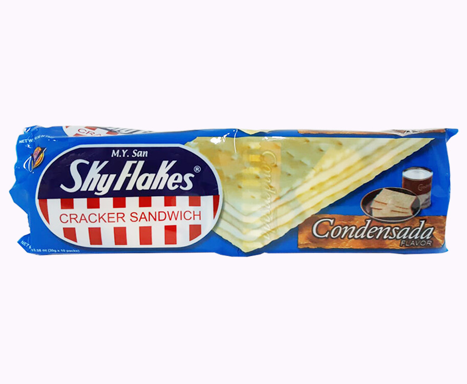 M.Y. San Sky Flakes Cracker Sandwich Condensada Flavor (10 Packs x 30g)