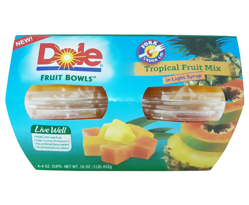 Dole Fruit Bowls Tropical Fruit Mix in Light Syrup 452g