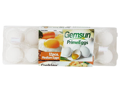 Gemsun Prime Eggs Medium Eggs 12 Pieces