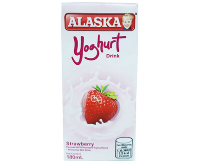 Alaska Yoghurt Drink Strawberry Flavor 180mL