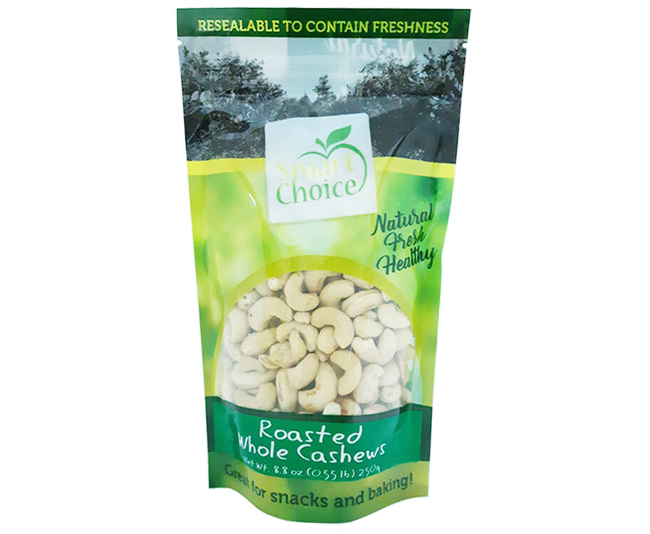 Smart Choice Roasted Whole Cashews 250g
