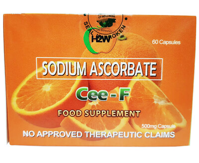 Sodium Ascorbate Cee-F Food Supplement (60 Capsules x 500mg Capsules)