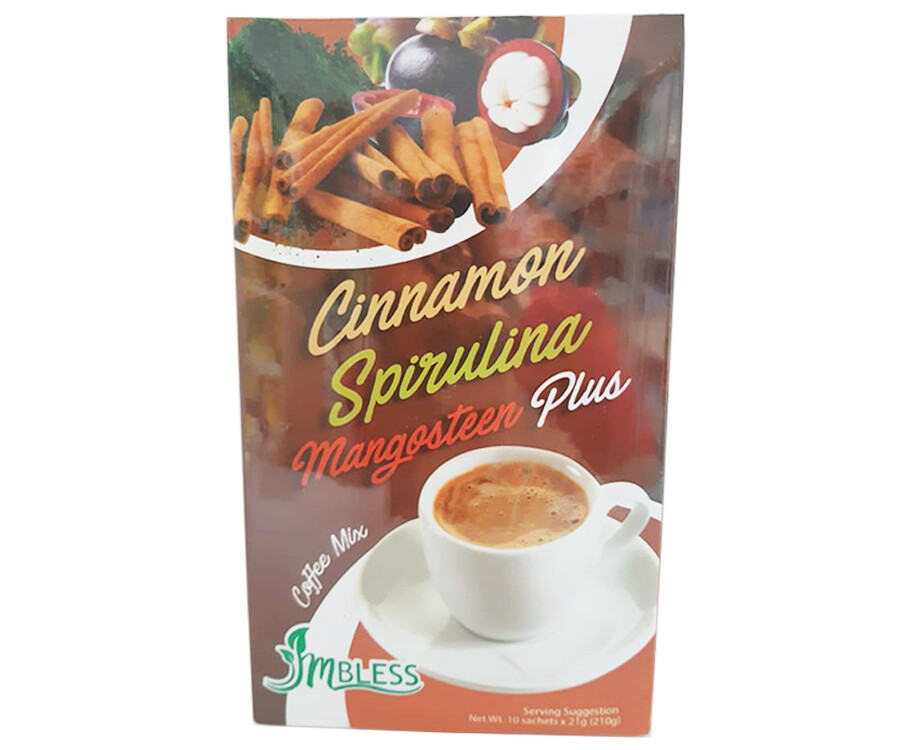 Cinnamon Spirulina Mangosteen Plus Coffee Mix (10 Sachets x 21g)