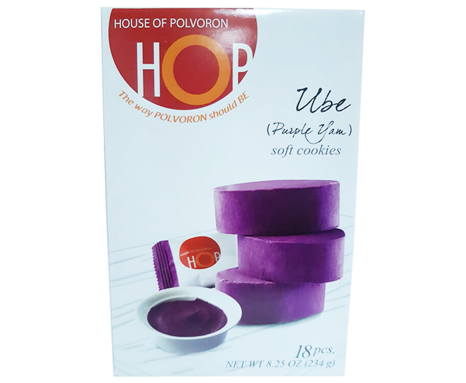 House of Polvoron Ube (Purple Yam) Soft Cookies (18 Packs x 13g)