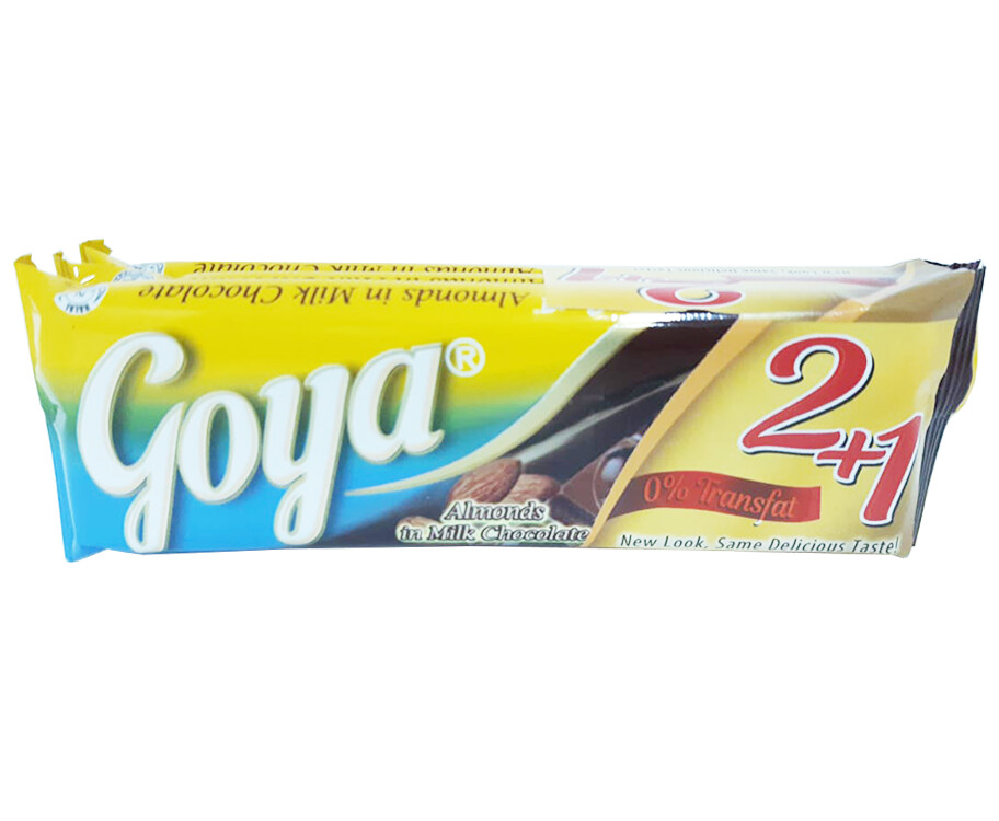 Goya Almonds in Milk Chocolate (2 + 1 Packs x 35g)