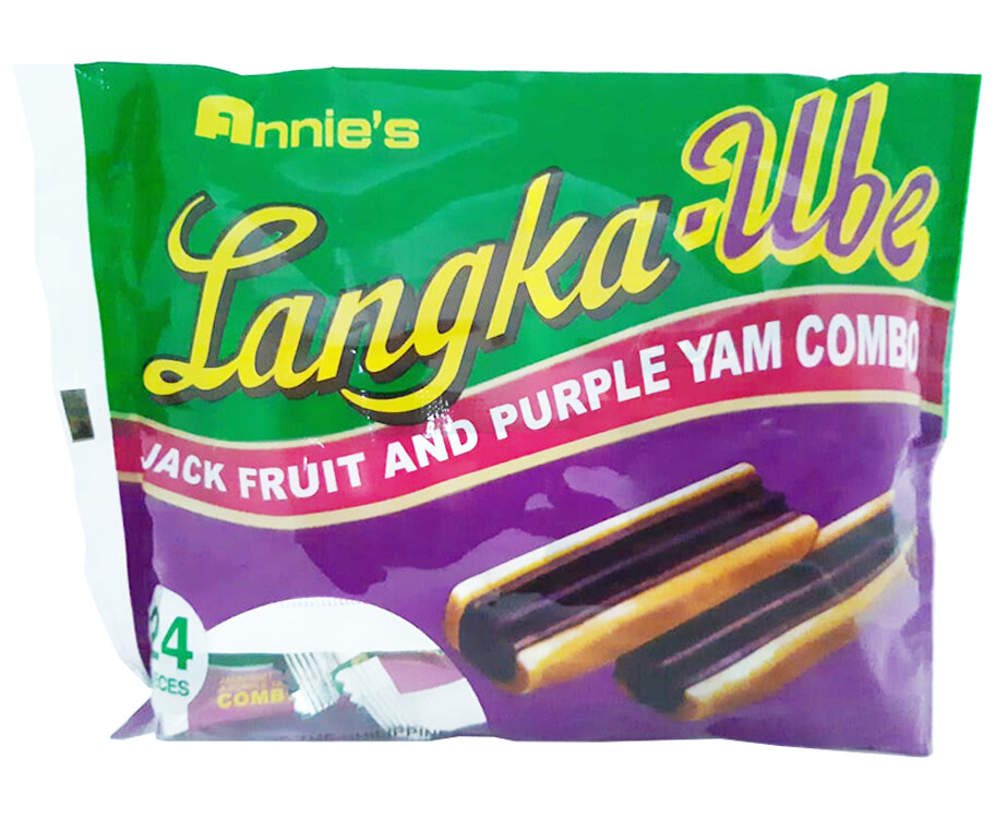 Annie&#39;s Langka-Ube Jack Fruit and Purple Yam Combo (24 Packs x 6.04g)