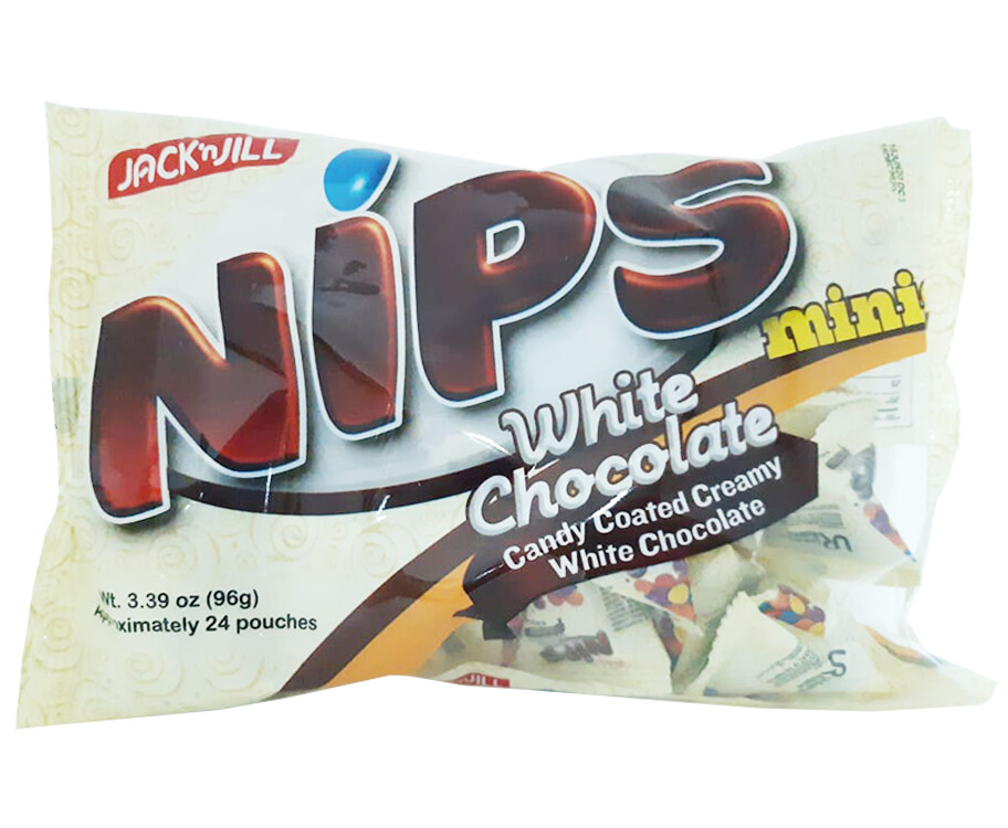 Jack &#39;n Jill Nips Minis White Chocolate Candy Coated Creamy White Chocolate 96g