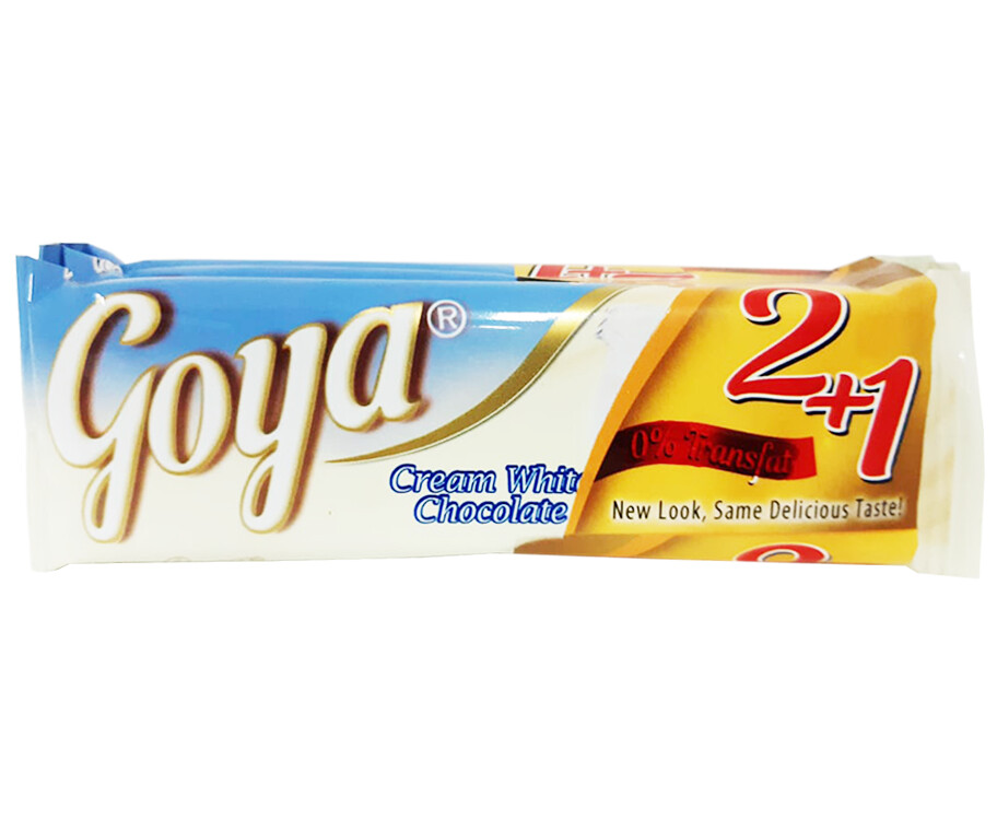 Goya Cream White Chocolate (2 + 1 Packs x 38g)
