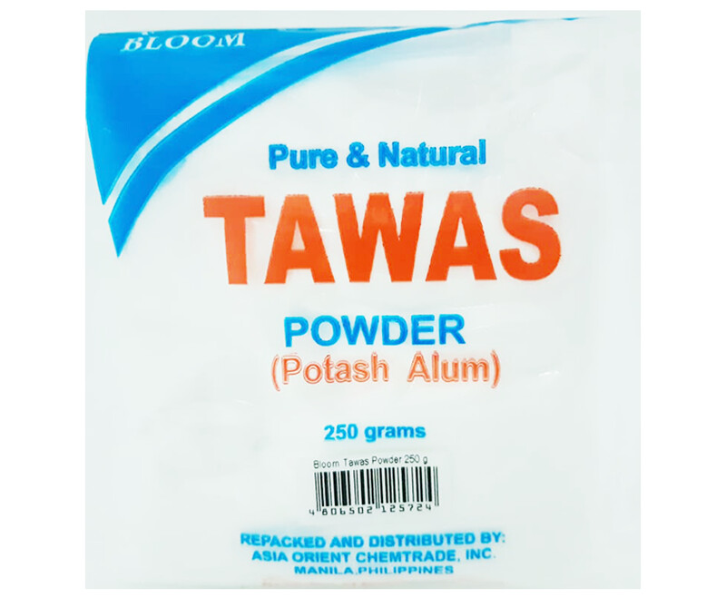 Bloom Pure &amp; Natural Tawas Powder (Potash Alum) 250g