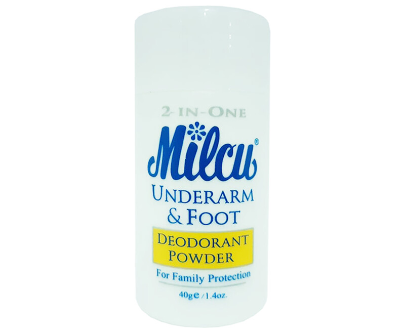 Milcu 2-in-One Underarm &amp; Foot Deodorant Powder 40g