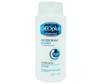 Deoplus Natural Deodorant Powder Underarm & Foot 40g