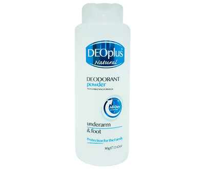 Deoplus Natural Deodorant Powder Underarm & Foot 80g