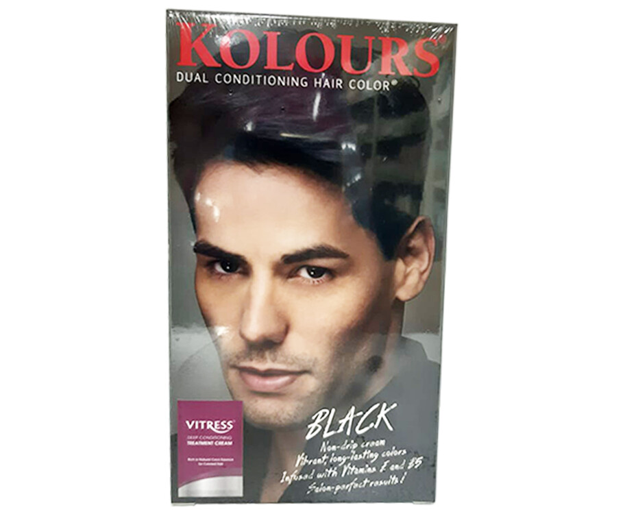 Kolours Dual Conditioning Hair Color Black For Men