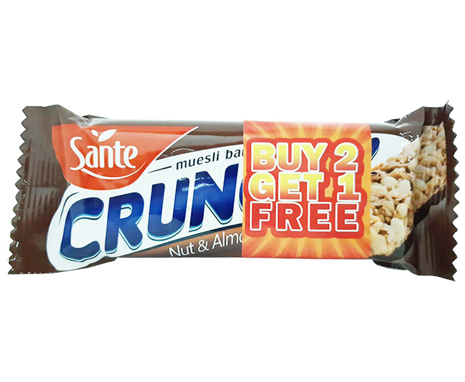 sante crunchy muesli bar