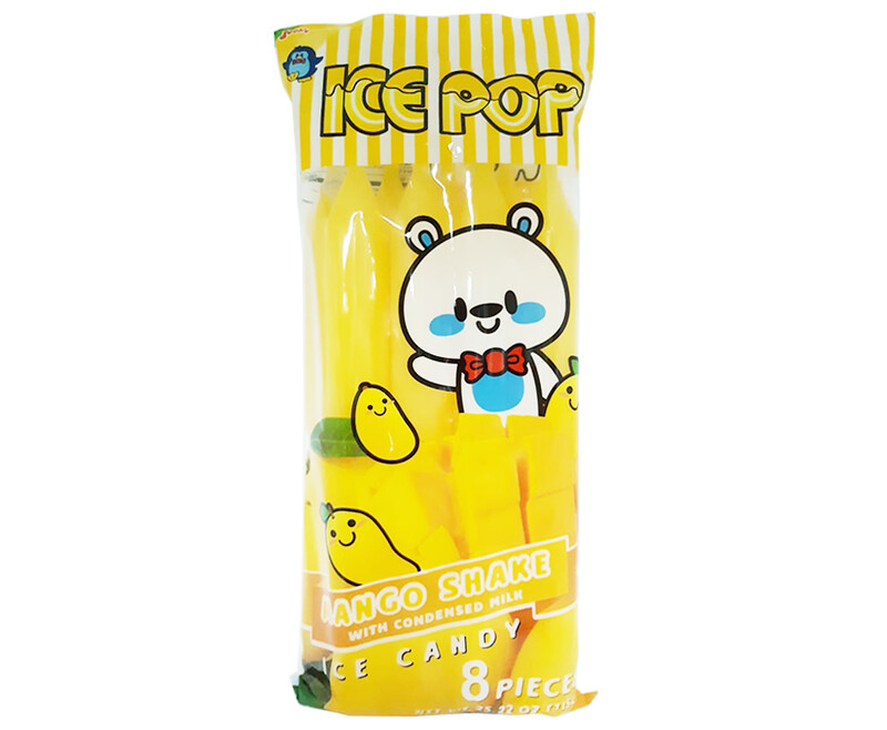 Jelliyum Ice Pop Mango Shake With Condensed Milk Ice Candy 715g