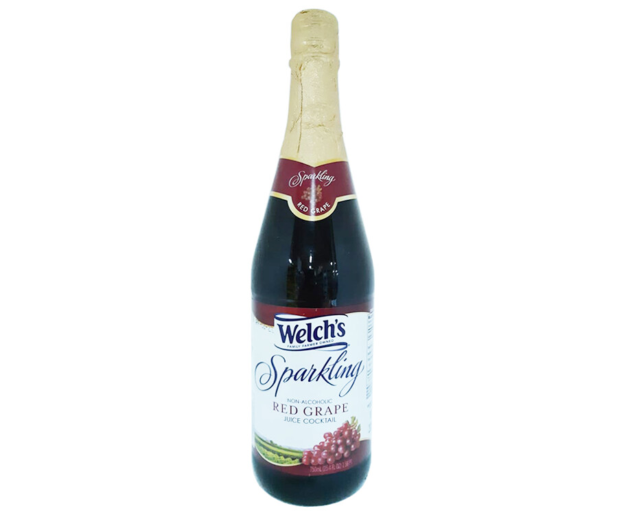 Welch&#39;s Sparkling Non-Alcoholic Red Grape Juice Cocktail 750mL