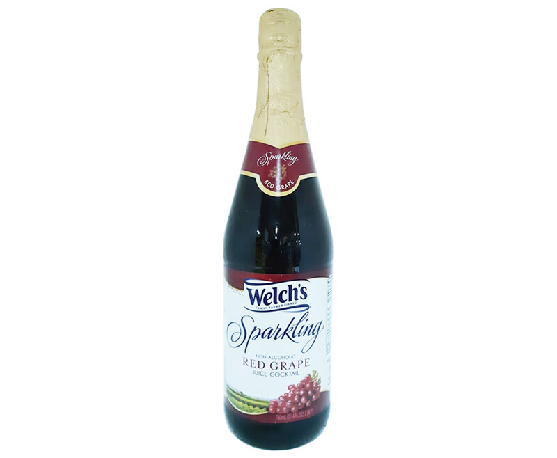 Welch&#39;s Sparkling Non-Alcoholic Red Grape Juice Cocktail 750mL