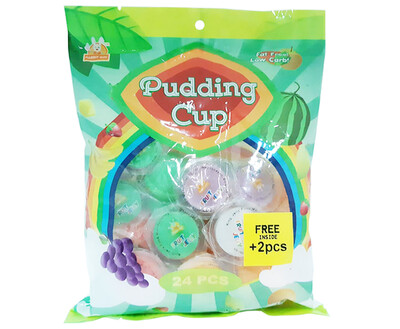 Rabbit Boy Pudding Cup 24 + Free 2 Pieces