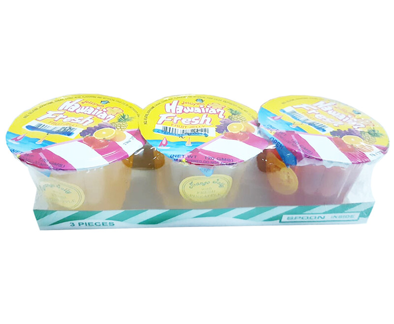 Jelliyum Hawaiian Fresh Fruit Jelly (3 Packs x 120g)