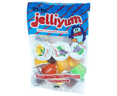 Jelliyum Fruit Flavored Gelatin Variety Pack 192g