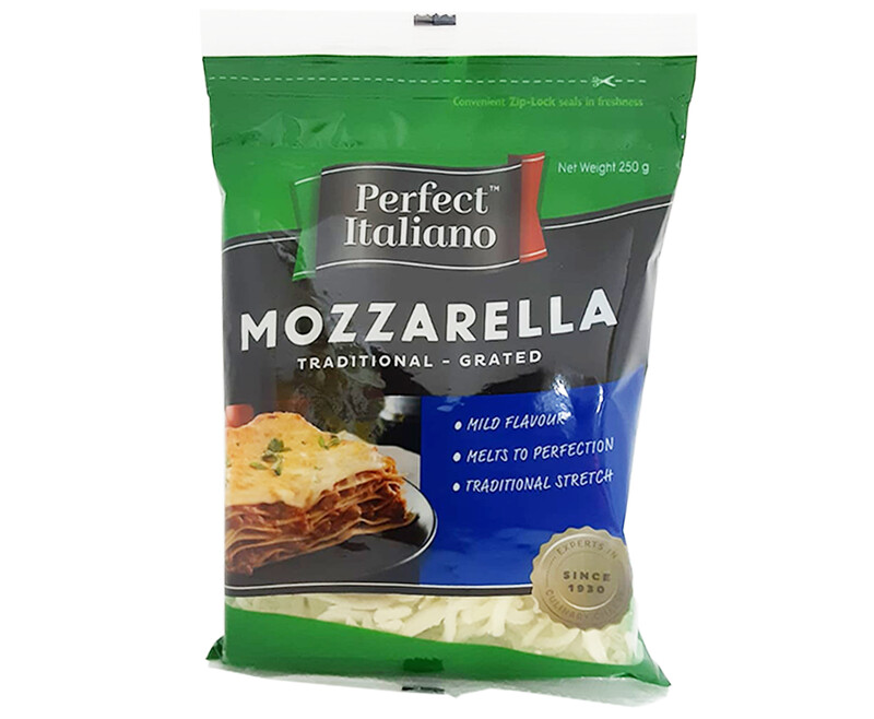 Perfect Italiano Mozzarella Traditional Grated 250g