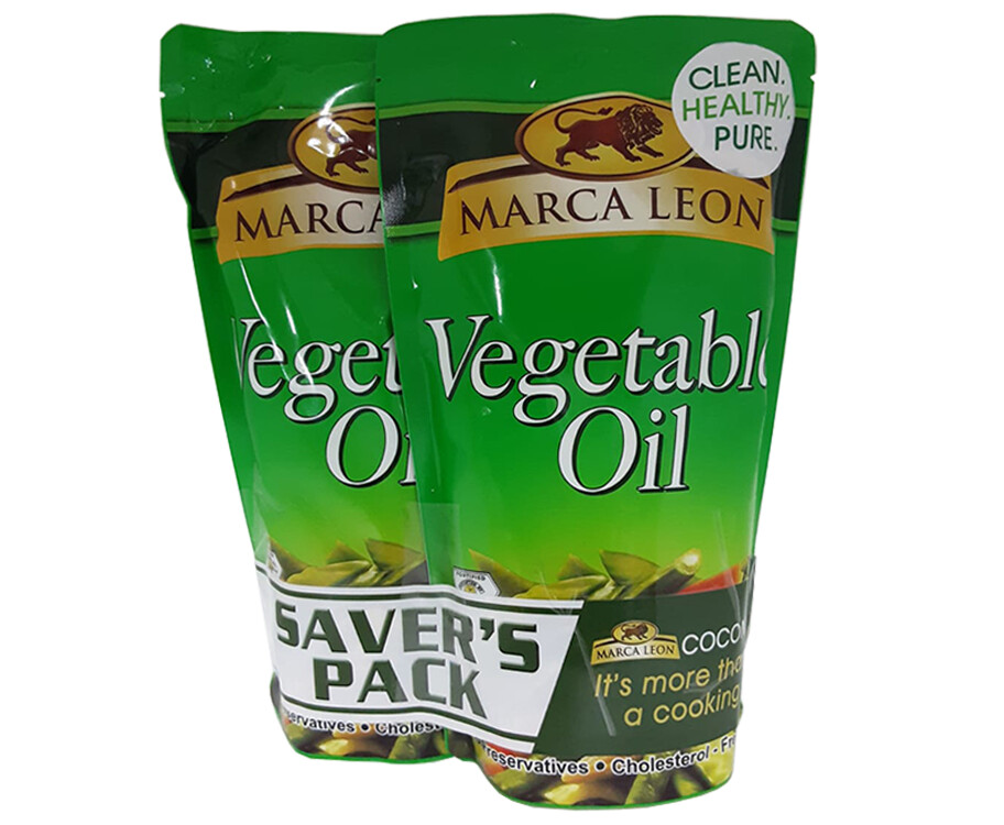 Marca Leon Vegetable Oil Saver's Pack (2 Packs x 1L)