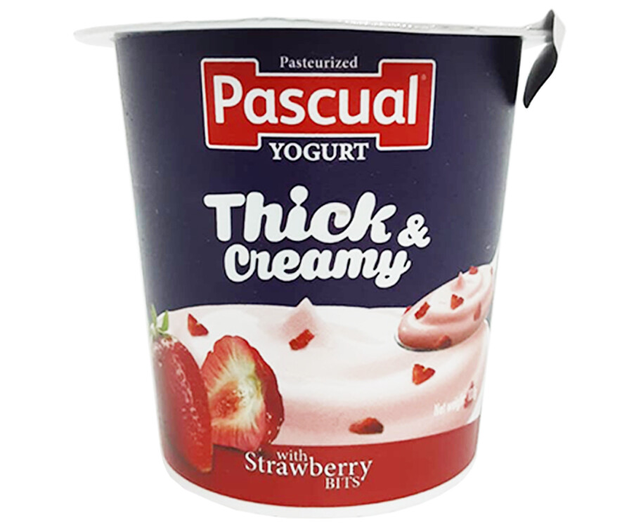 Pascual Pasteurized Yogurt Thick &amp; Creamy with Strawberry Bits 100g