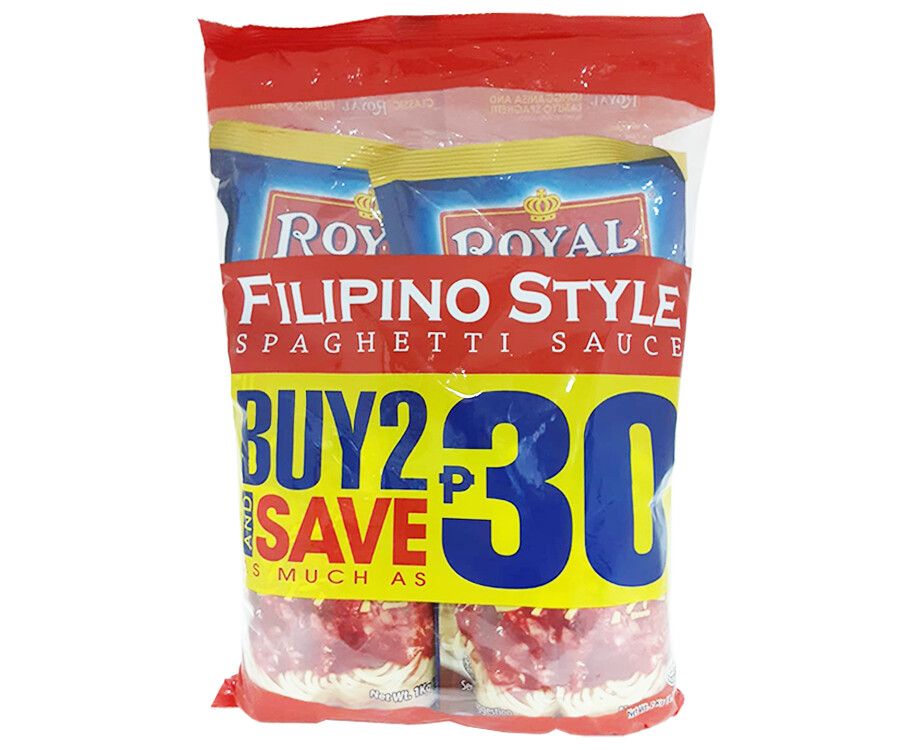 Royal Filipino Style Spaghetti Sauce (2 Packs x 1kg)