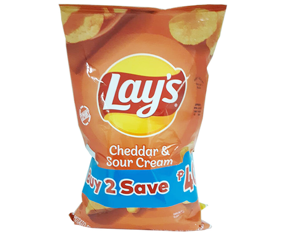 Lay's Cheddar &amp; Sour Cream + Lay's Original (2 Packs x 184.2g)