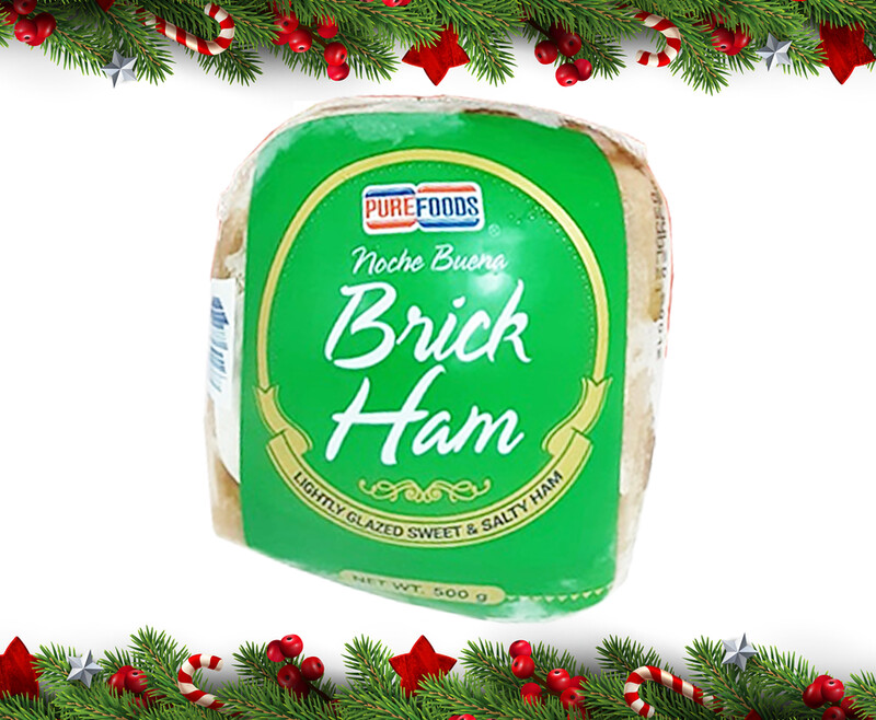 Purefoods Fiesta Ham Noche Buena Brick Ham Lightly Glazed Sweet &amp; Salty Ham 500g