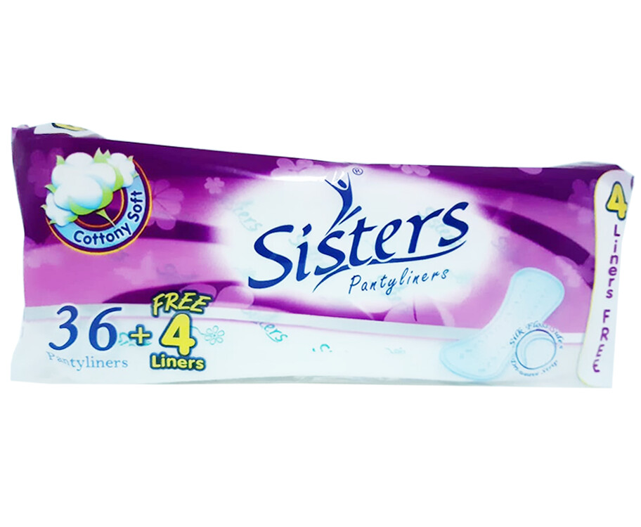 Sisters Pantyliners 36+4 Free Liners Cottony Soft