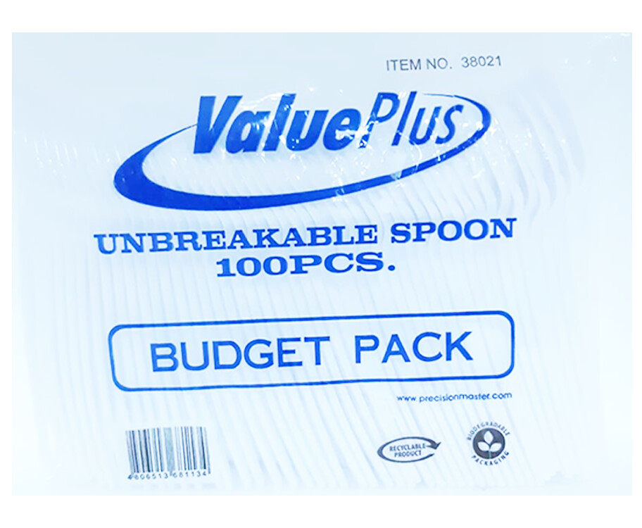 ValuePlus Unbreakable Spoon Budget Pack 100 Pieces